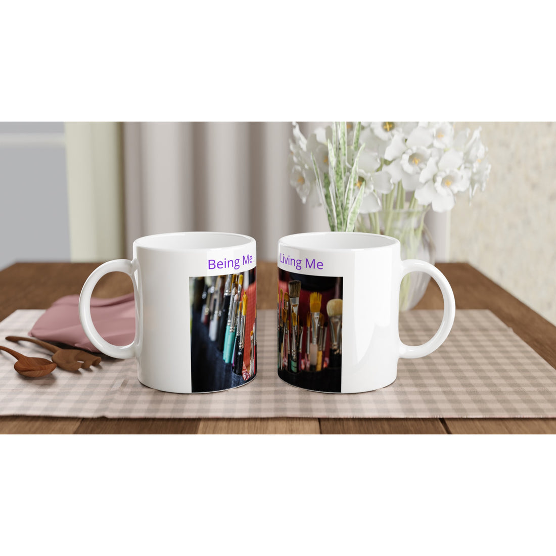 Art-White 11oz Ceramic Mug